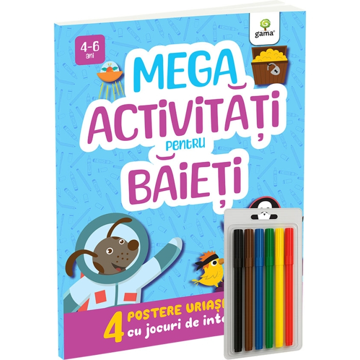 MEGA Activități pentru băieți, Postere cu activități, Editura Gama [1]