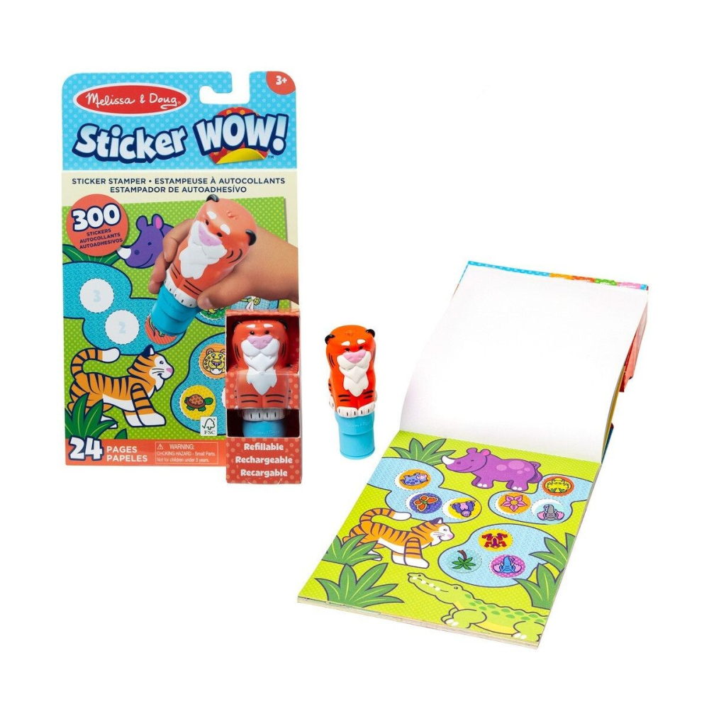 MELISSA AND DOUG STICKER WOW SET DE JOACA AUTOCOLANTE SI STAMPILA TIGRU [9]