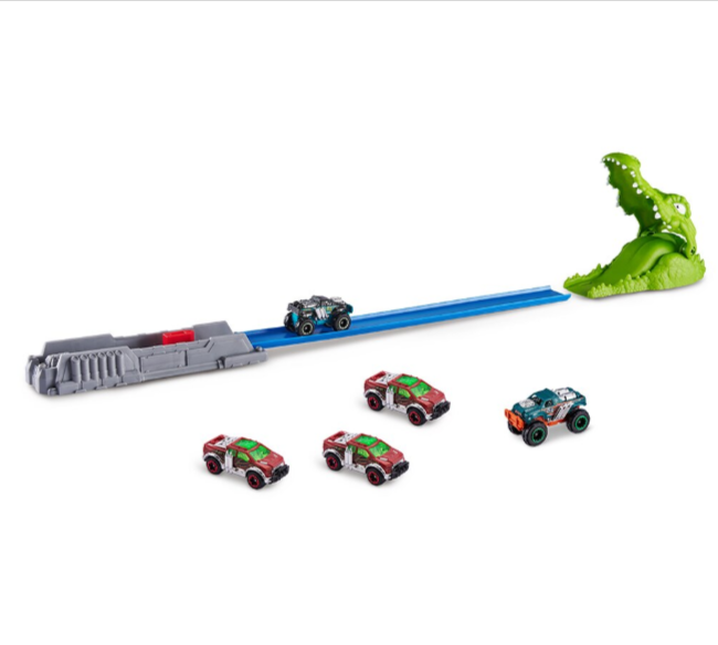 Set de joaca Metal Machines Crocodilul Furios cu pista si masinuta [4]
