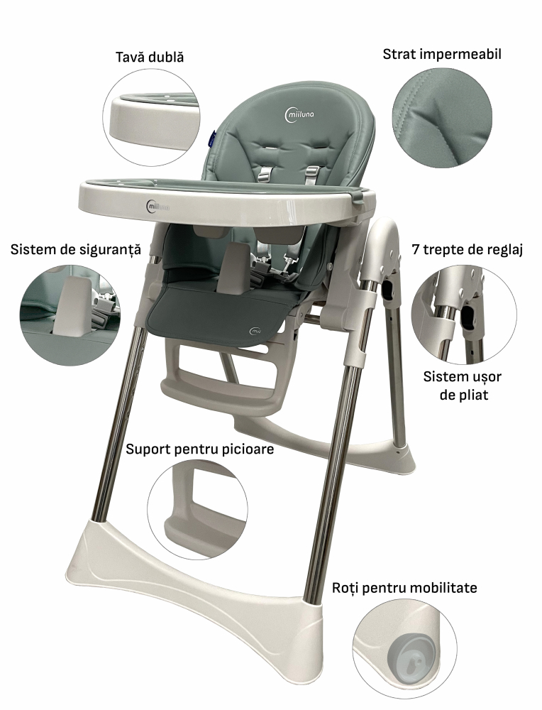 MIILUNA SCAUN DE MASA PLIABIL ANDROMEDA, TAUPE [2]