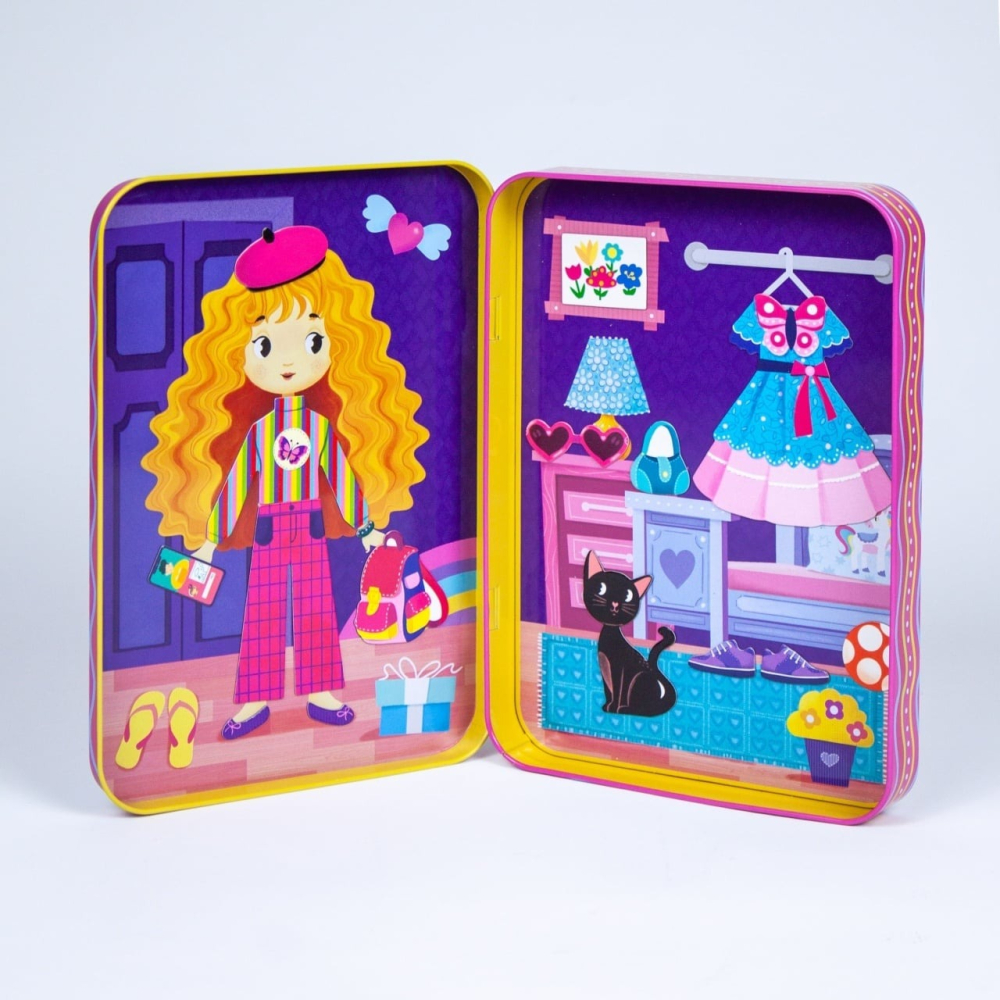 Puzzle magnetic in cutie metalica. Tinutele mele colorate [2]