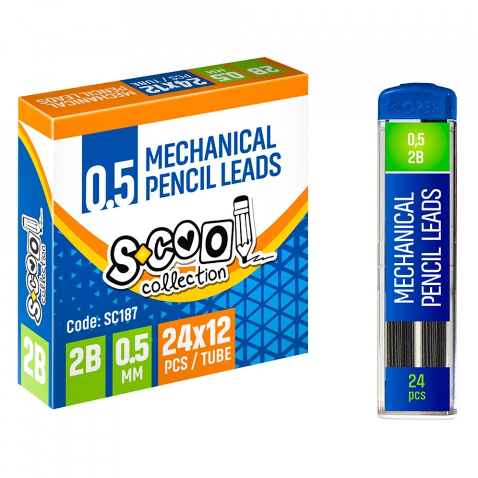Mine creion mecanic 0.5 mm 2B S-Cool [1]