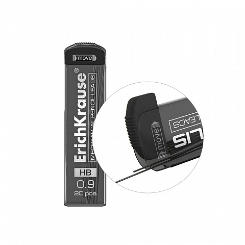Mine ErichKrause pentru creioane mecanice 0.9 mm HB 20 buc /set [2]
