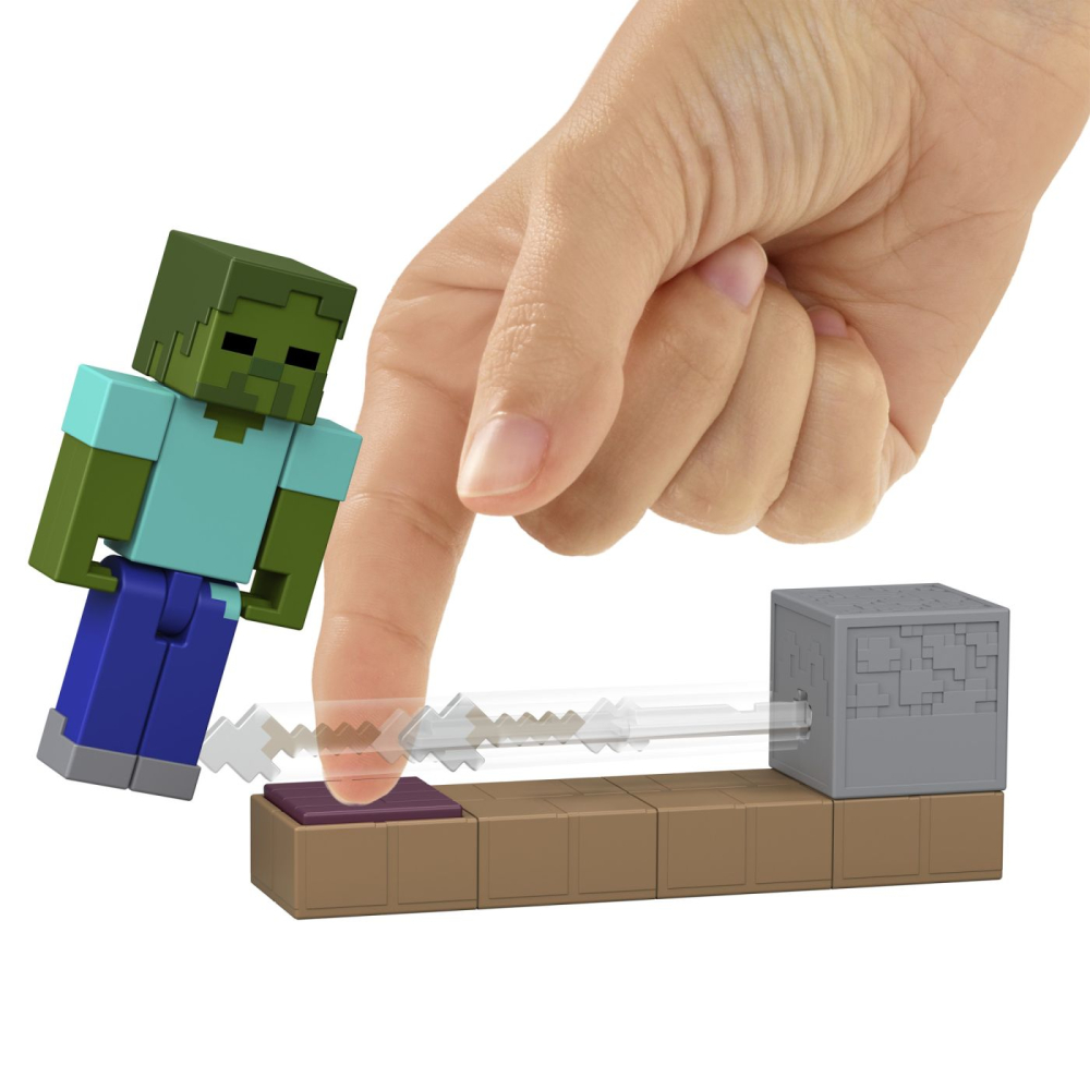 MINECRAFT REDSTONE CHARGED SET CAPCANA CU SAGETI PENTRU ZOMBI FIGURINA CU ACCESORII [3]