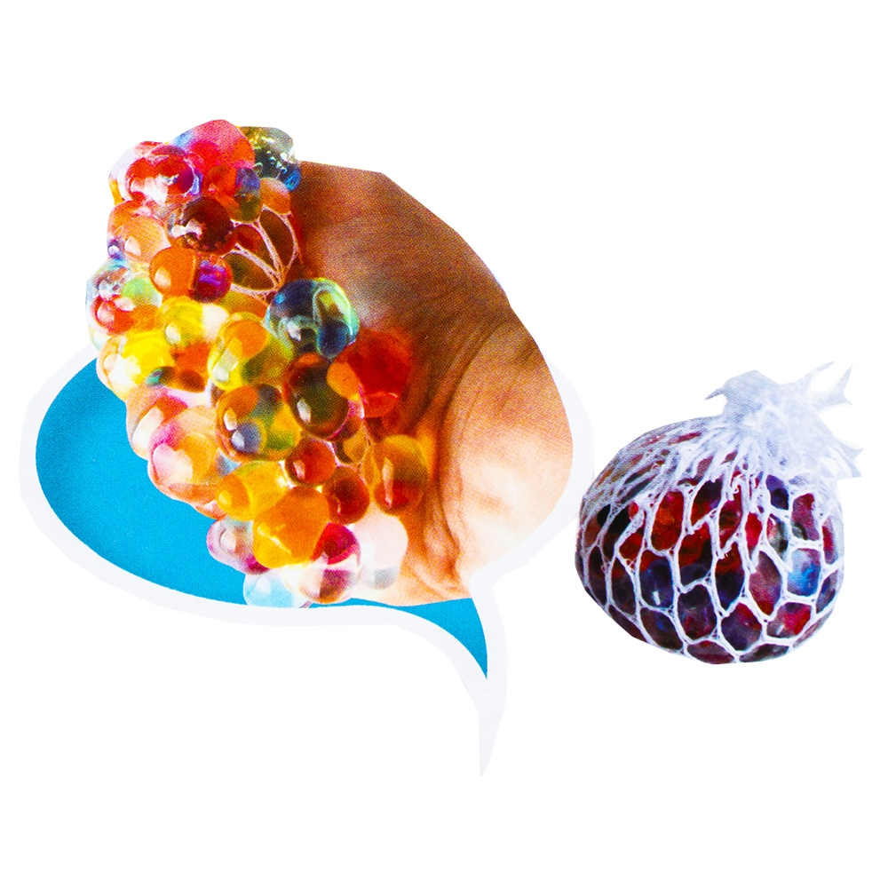 Minge antistres silicon strugure glitter 6 cm [2]