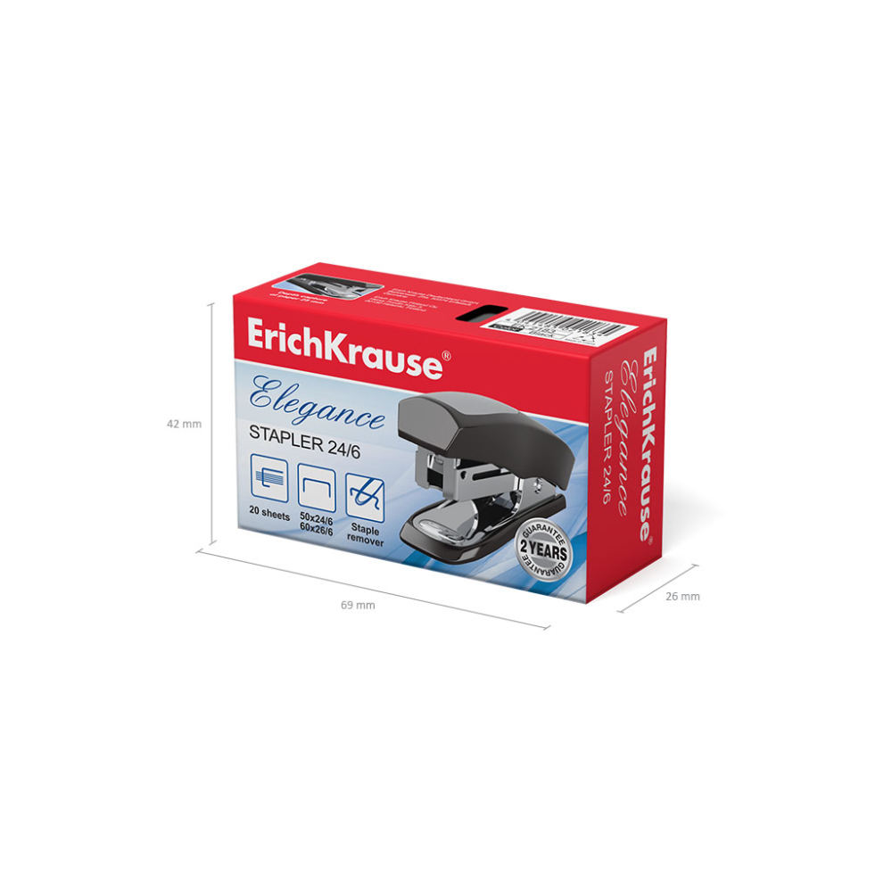 Mini capsator ErichKrause Elegance Classic 20 coli negru [3]
