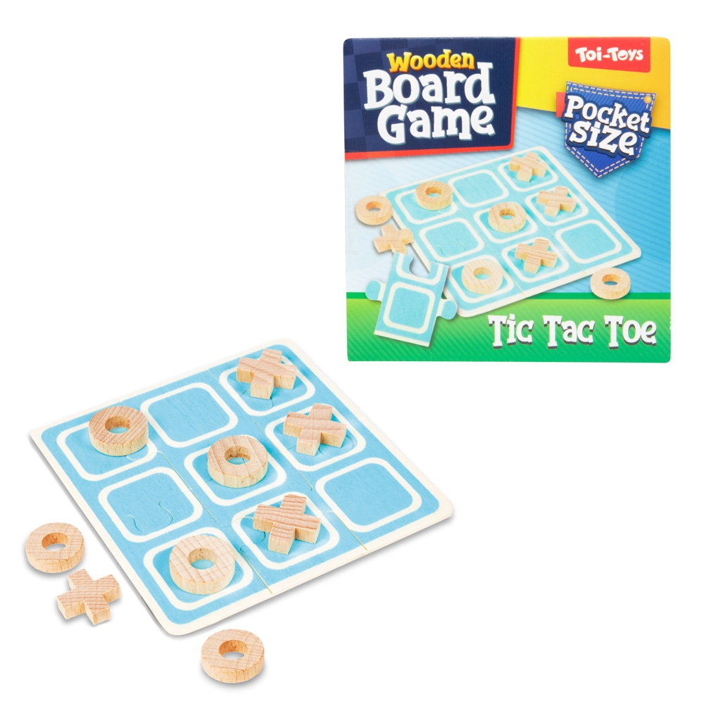 Mini jocuri de societate 4 in 1 din lemn Toi-Toys [2]