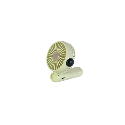 Mini ventilator de mana portabil reincarcabil USB 3 trepte de viteza verde [4]