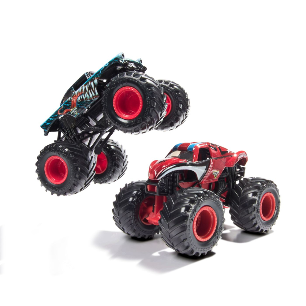 MONSTER JAM SET 2 MASINUTE METALICE VENOM VS THE AMAZING SPIDERMAN SCARA 1 LA 65 [5]
