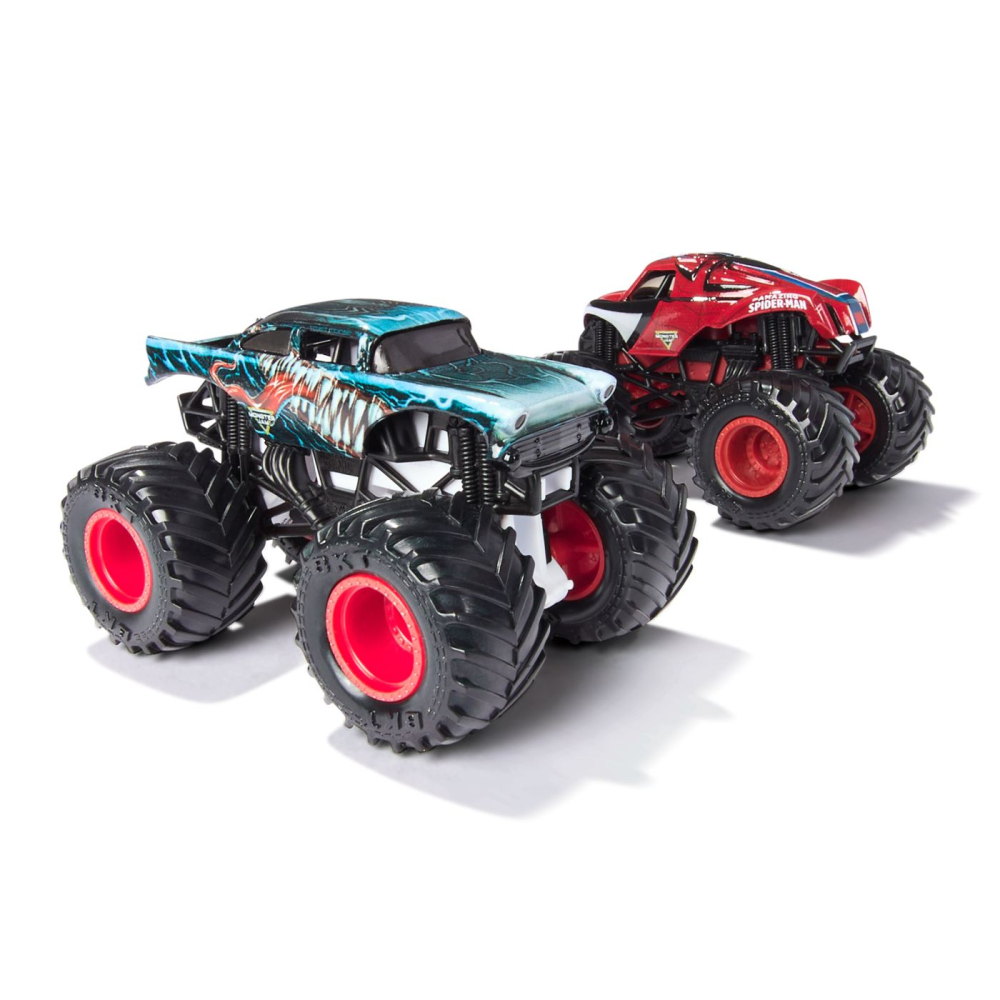MONSTER JAM SET 2 MASINUTE METALICE VENOM VS THE AMAZING SPIDERMAN SCARA 1 LA 65 [3]