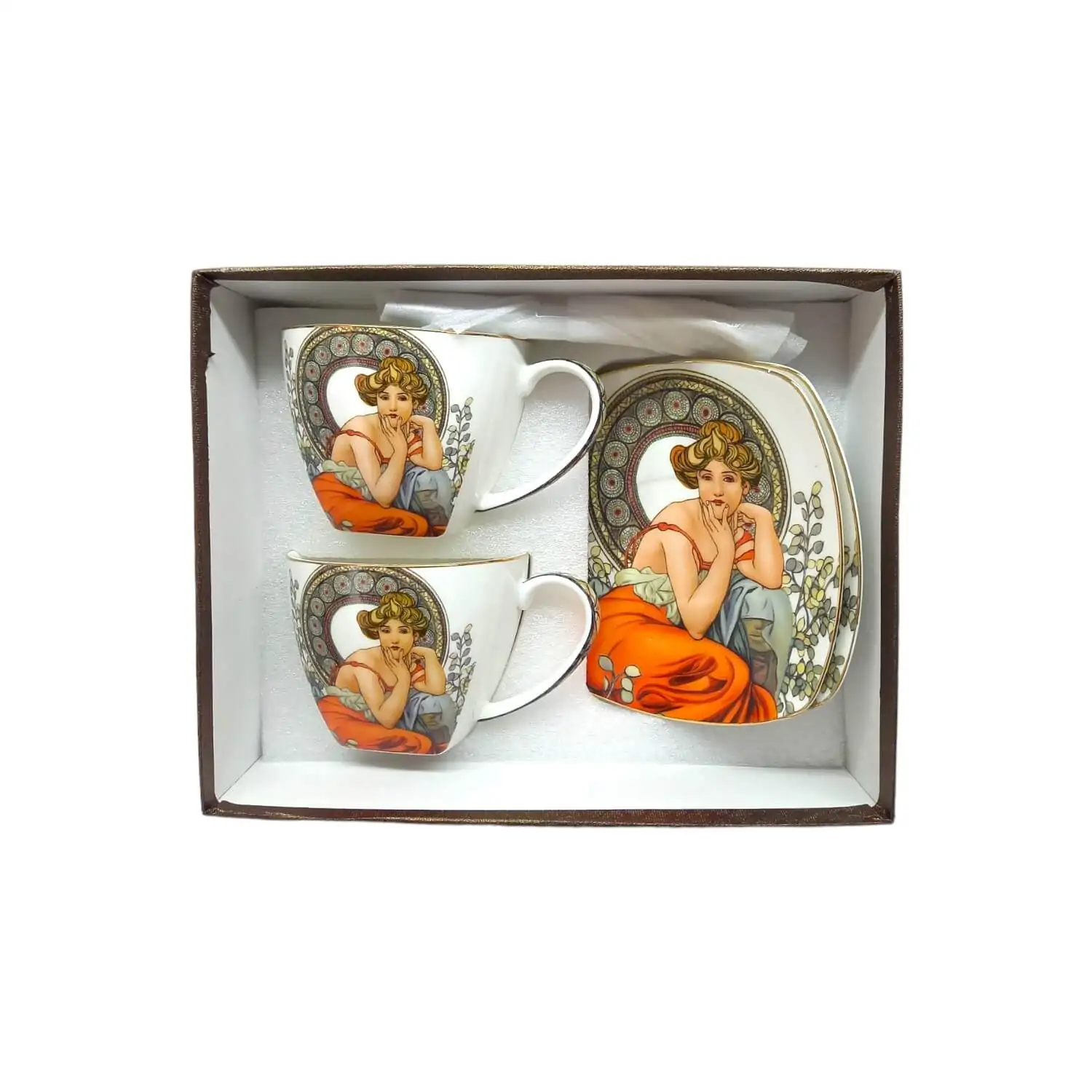 Mucha Set cafea pentru doua persoane 23x18x10 cm [2]