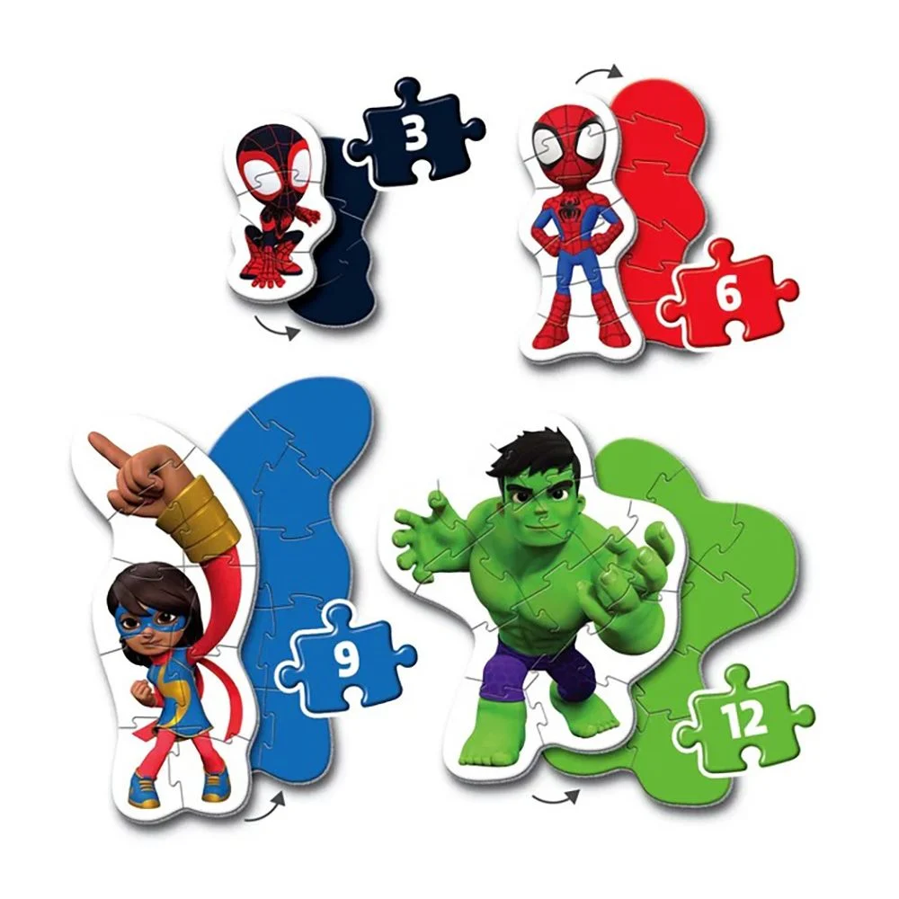 My first puzzles Puzzle Spidey and his Amazing Friends Set 4 in 1 Clementoni [4]