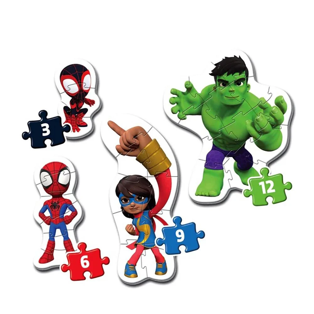 My first puzzles Puzzle Spidey and his Amazing Friends Set 4 in 1 Clementoni [5]