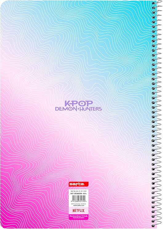 Notebook A4 K-Pop Demon Hunters Stationery 80 file patratele [2]
