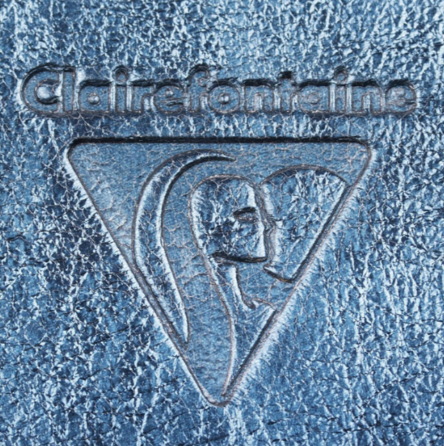 Notebook coperta tare piele A5 144 pagini Cuirise Clairefontaine Metallic Indigo [2]