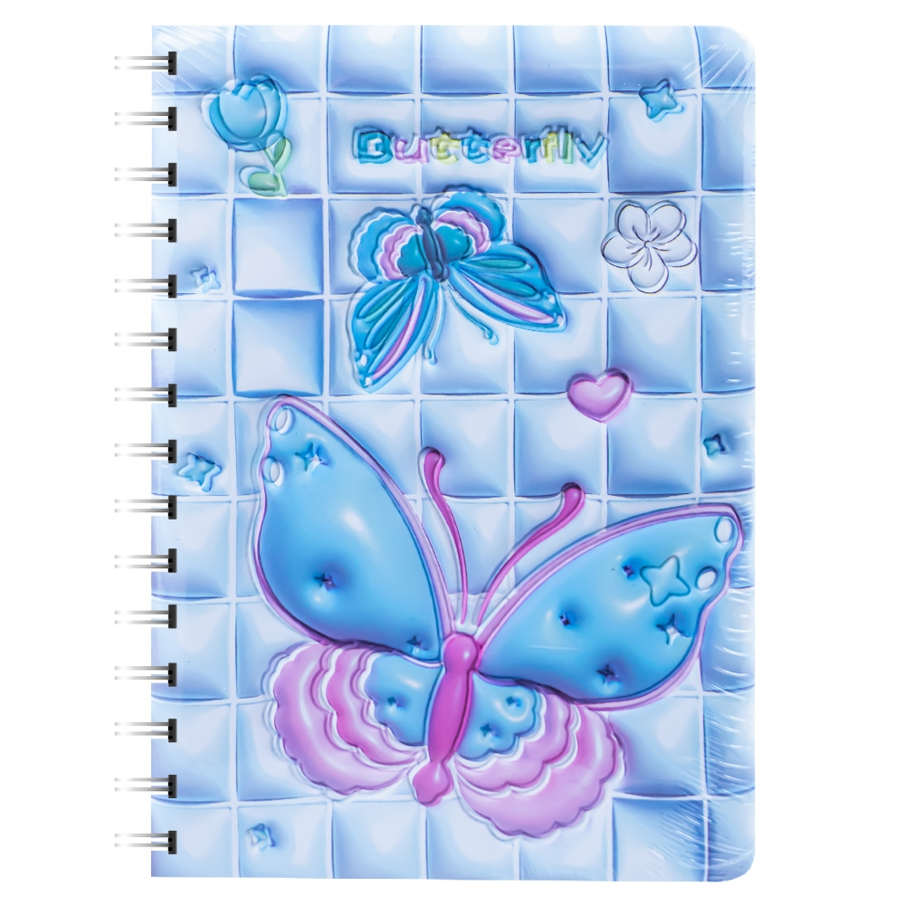 Notes 3D cu arc 80 file dictando model fluturasi coperta spuma relief [3]