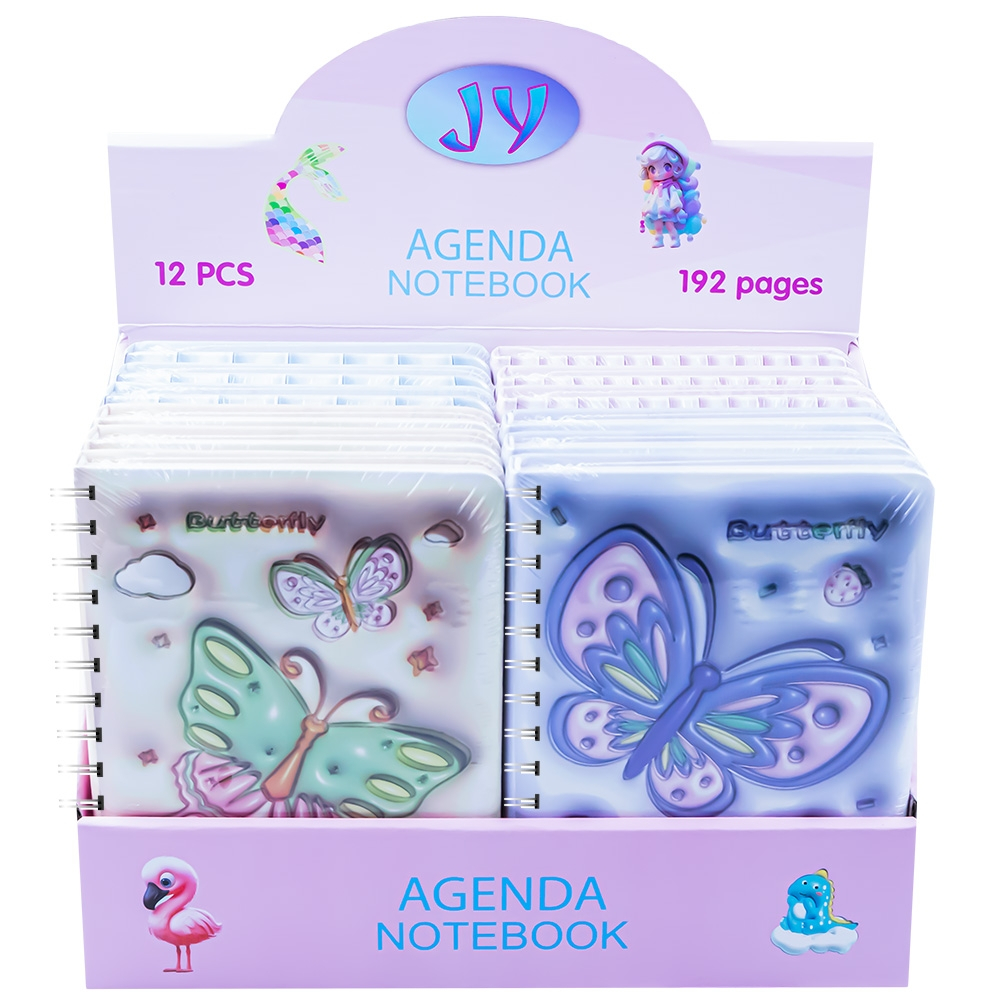 Notes 3D cu arc 80 file dictando model fluturasi coperta spuma relief [2]