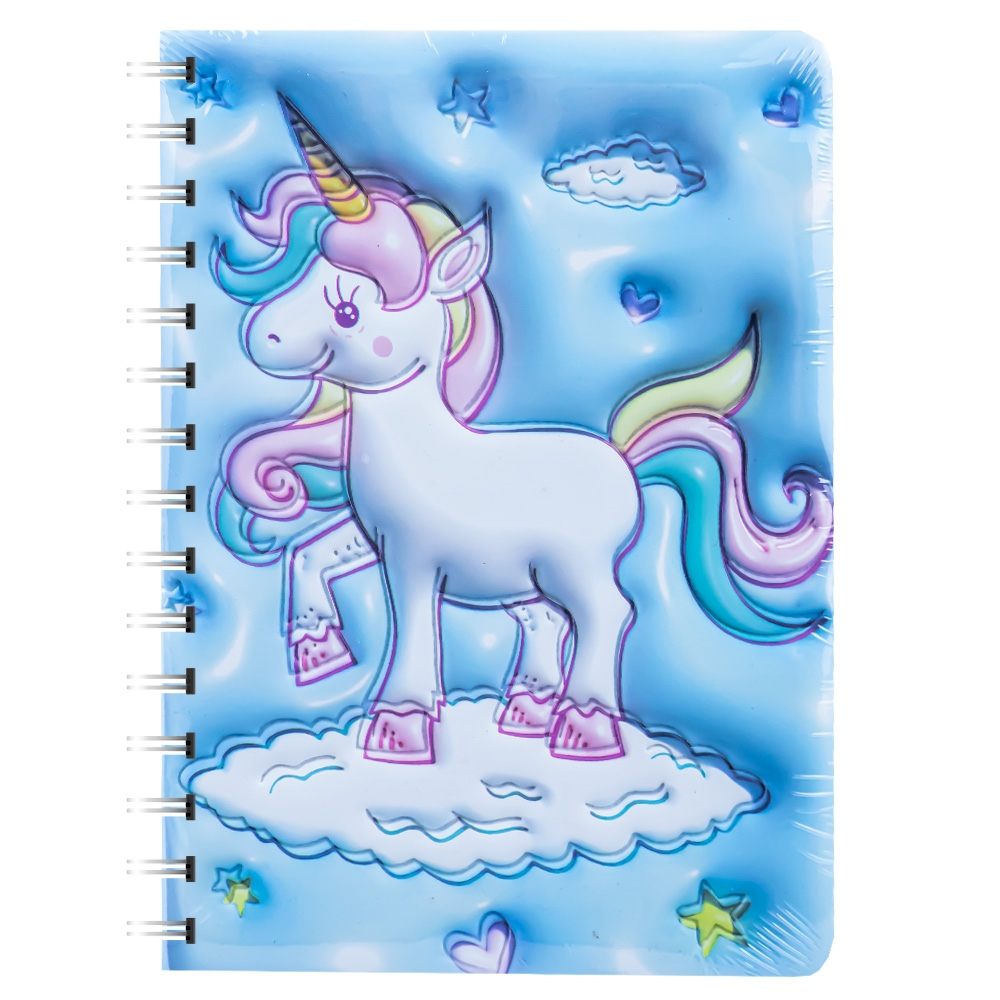 Notes 3D cu arc 80 file Unicorn 13.7 x 18 cm culori diferite [5]