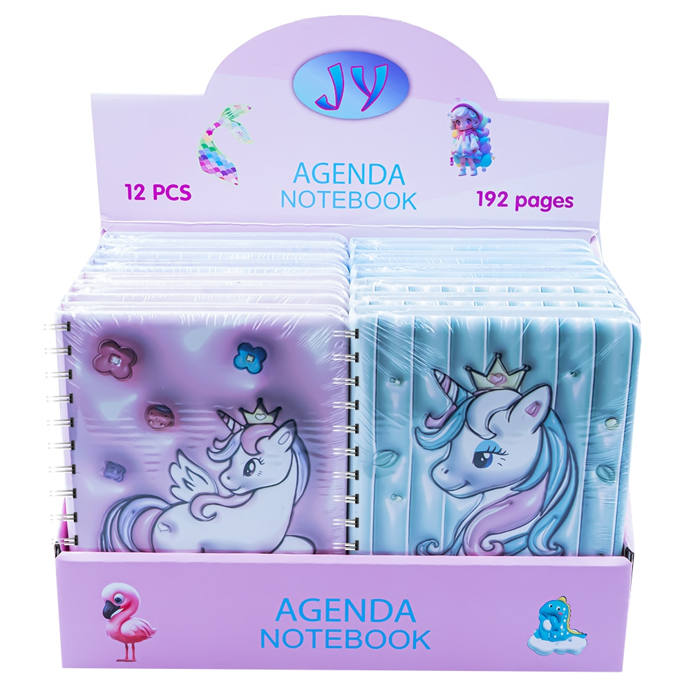 Notes 3D cu arc 80 file Unicorn 13.7 x 18 cm culori diferite [6]