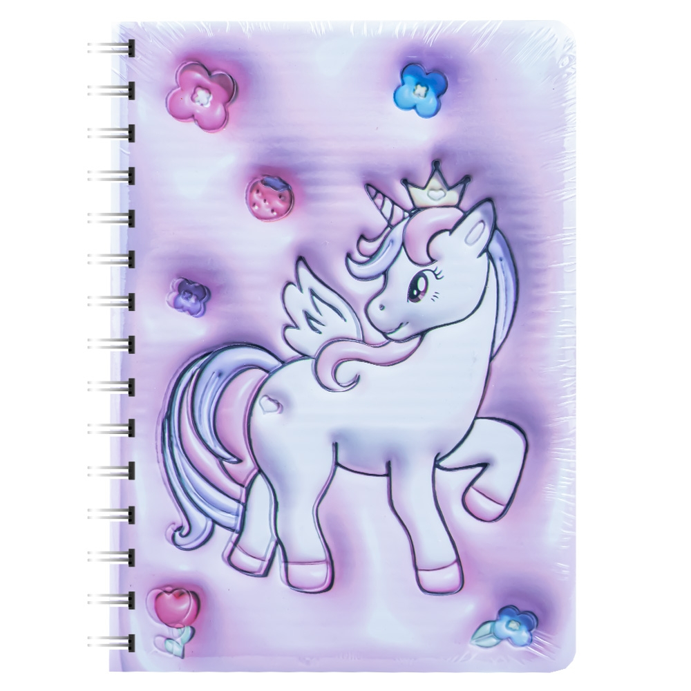 Notes 3D cu arc 80 file Unicorn 13.7 x 18 cm culori diferite [2]