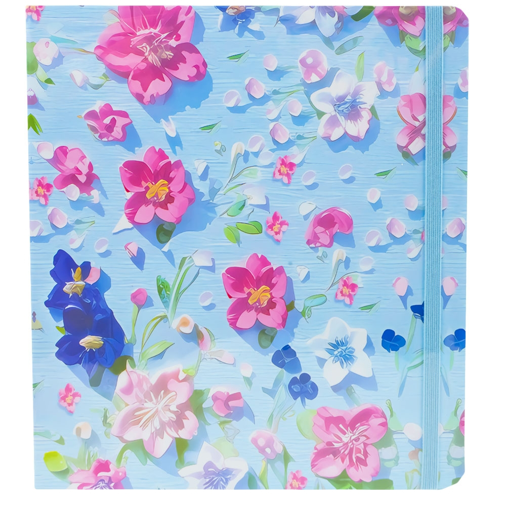 Note A5 80 file patrat floral modele diferite [5]