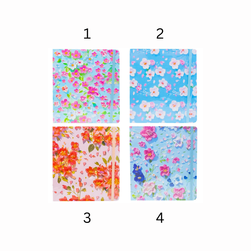 Note A5 80 file patrat floral modele diferite [2]