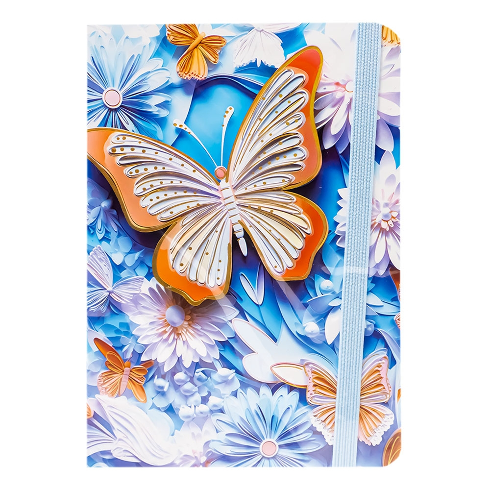 Notes A6 cu elastic 80 file Butterfly diverse modele [5]
