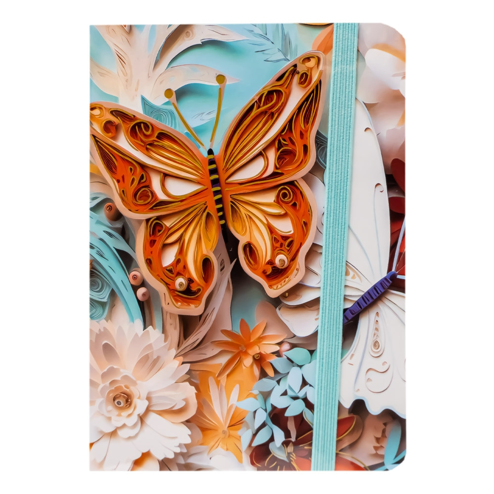 Notes A6 cu elastic 80 file Butterfly diverse modele [2]