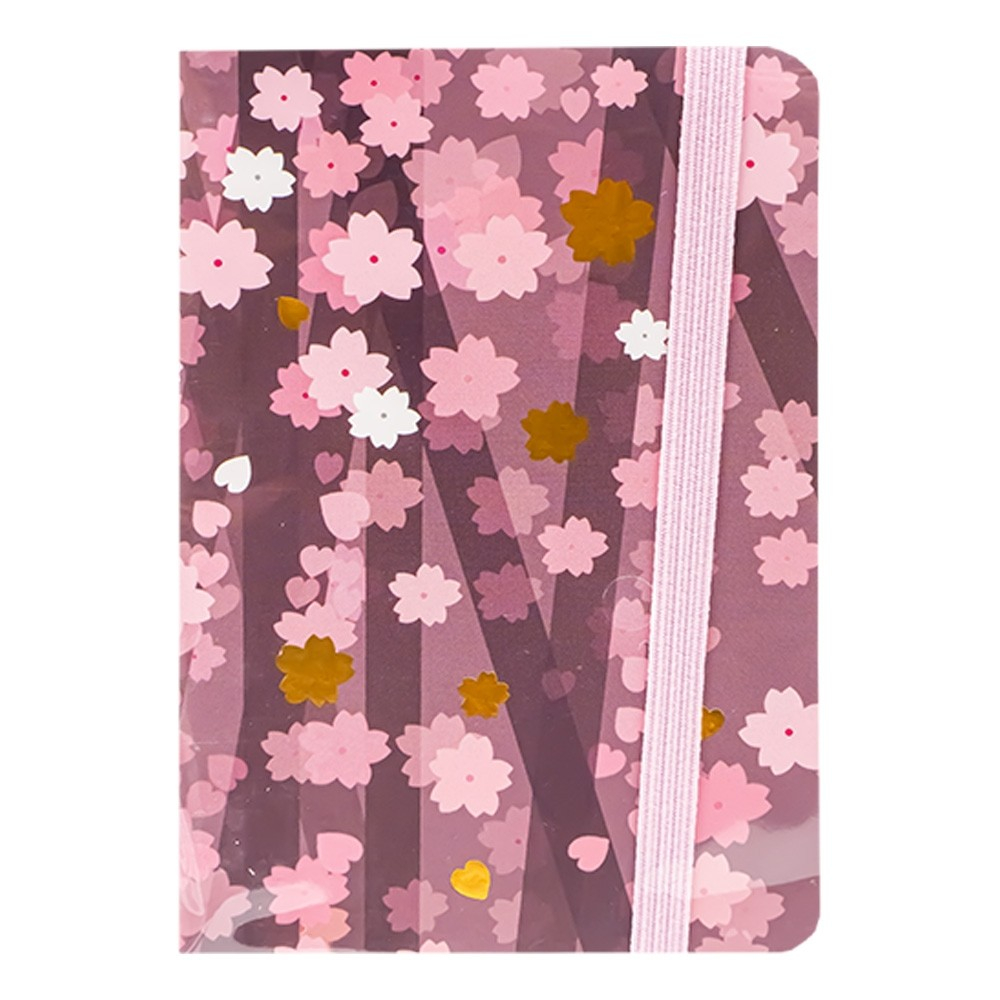 Notes A6 cu elastic 80 file flori modele diferite [3]