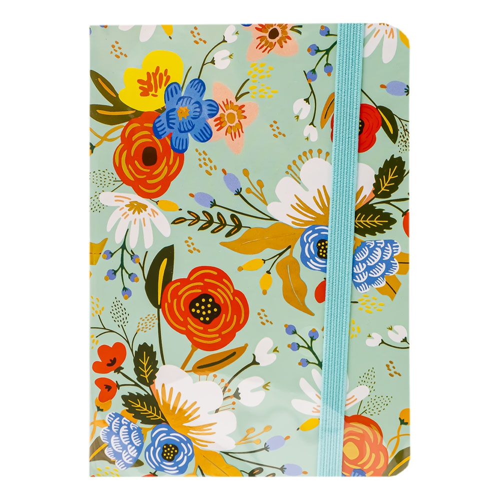 Notes A6 dictando cu elastic 80 file flowers [3]