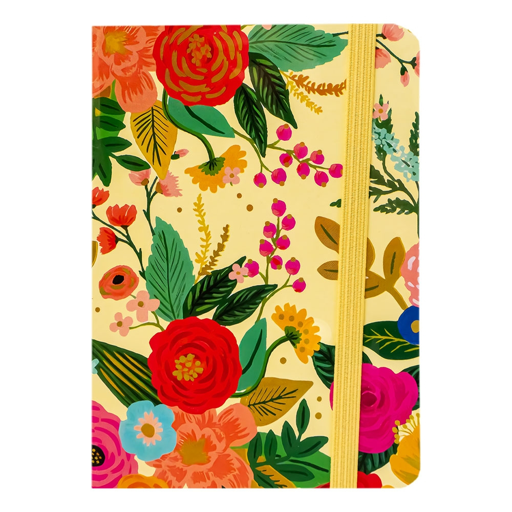 Notes A6 dictando cu elastic 80 file flowers [2]
