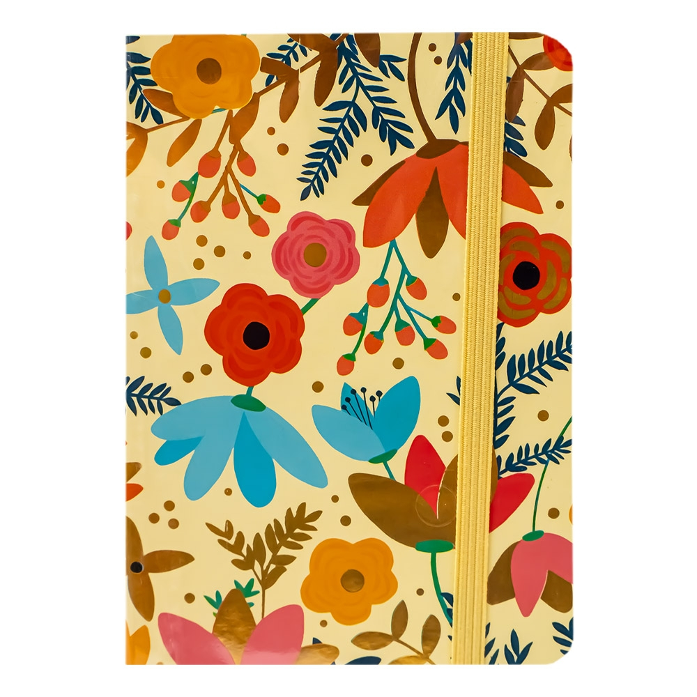 Notes A6 dictando cu elastic 80 file flowers [4]
