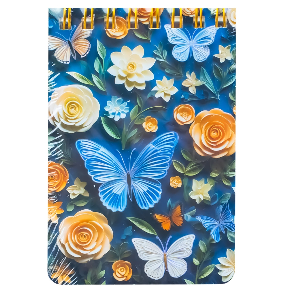 Notes A7 cu spira 70 file fluturi [5]