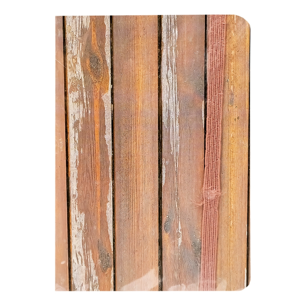 Notes A7 cu elastic 80 file coperta textura lemn [4]