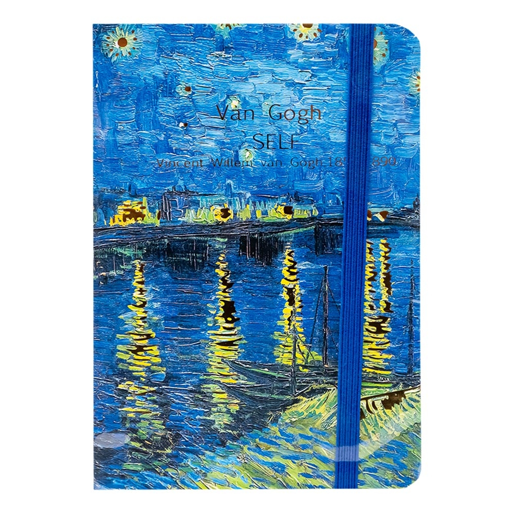 Notes dictando A7 cu elastic 80 file picturi Van Gogh [3]