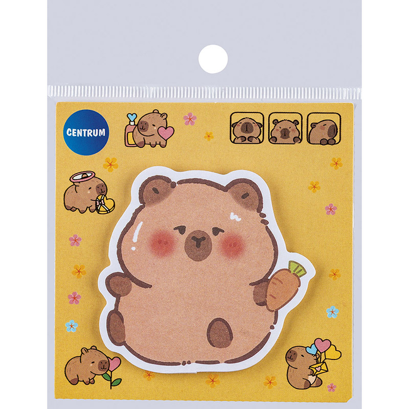 Notes adeziv 30 coli 80x80 mm Capybara Centrum [2]
