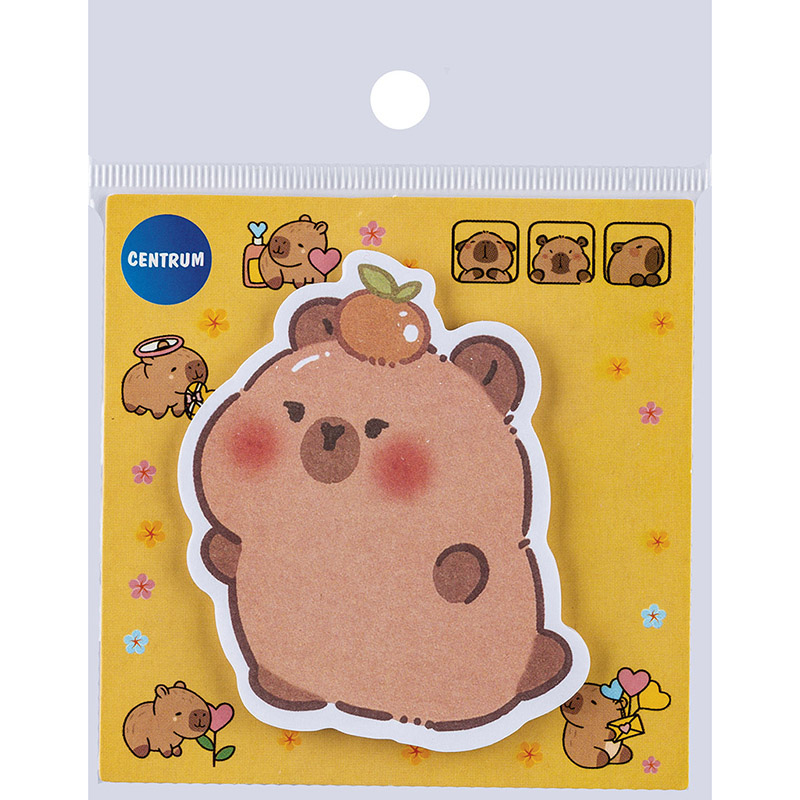 Notes adeziv 30 coli 80x80 mm Capybara Centrum [1]