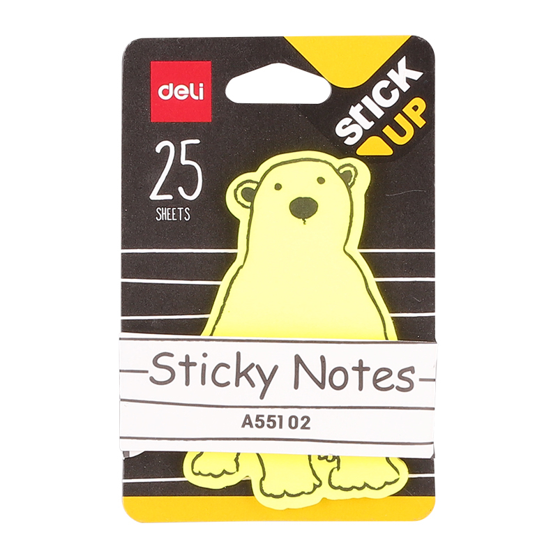 Notes adeziv animale 76x76 mm 25 file Deli [2]