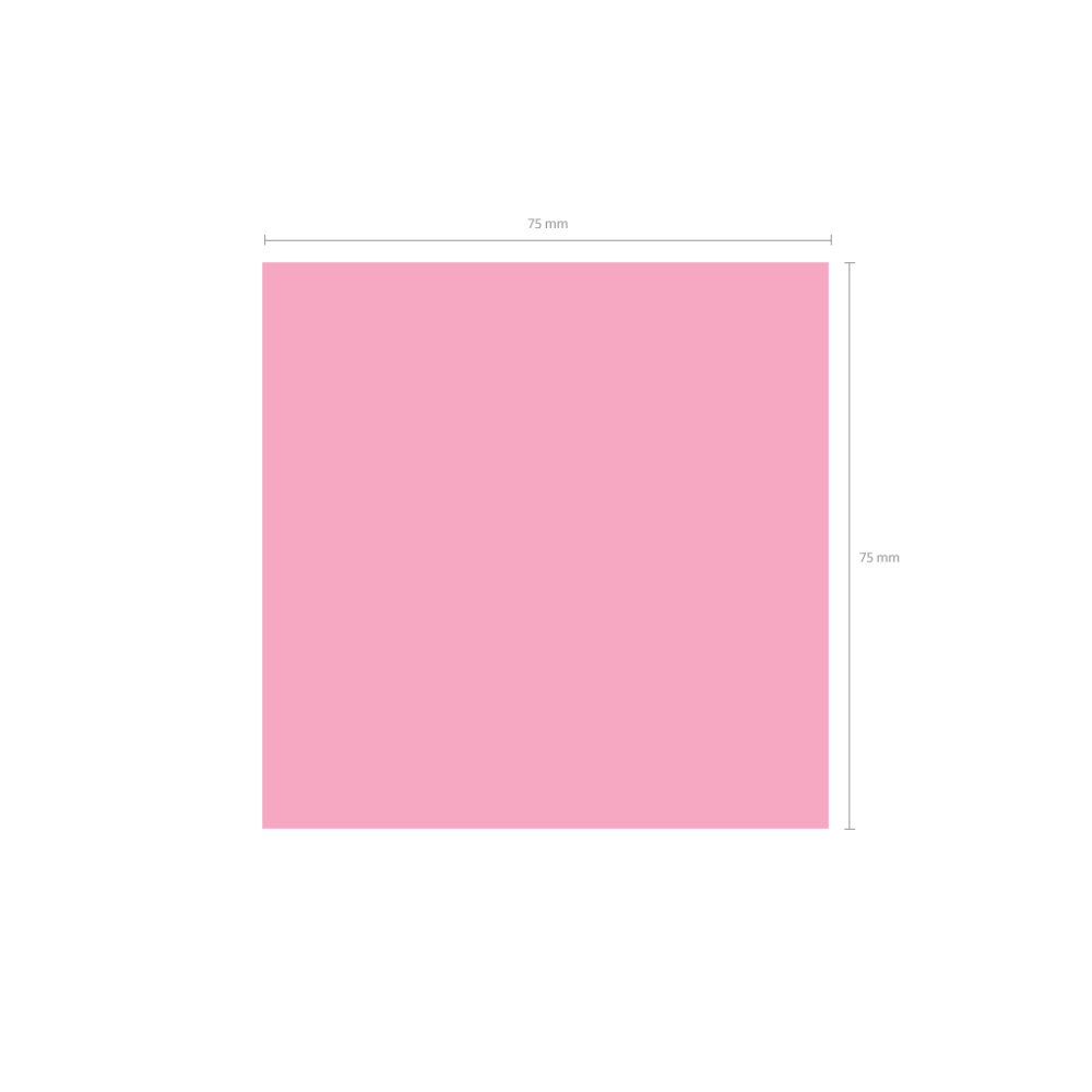 Notes adeziv ErichKrause Yummy 75х75 mm 80 file roz [6]