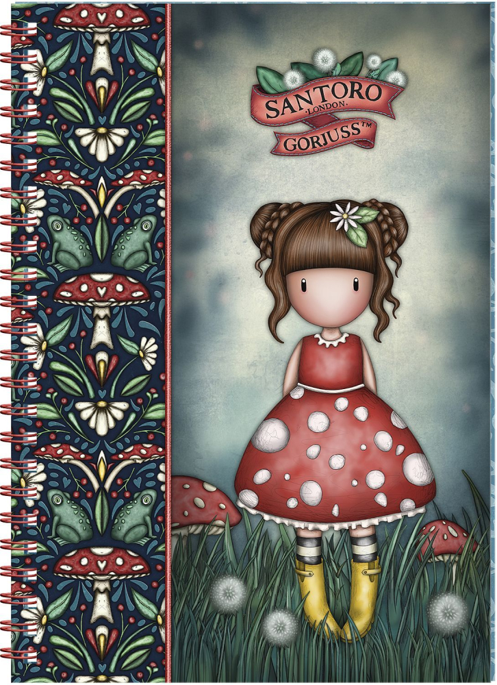 Agenda dictando Santoro Gorjuss In The Forest Little Mushroom + 2 semne de carte [4]