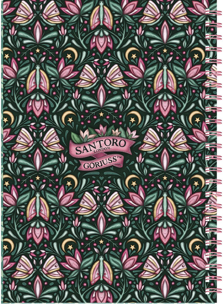 Agenda dictando Santoro Gorjuss In The Forest Woodland Wildflower + 2 semne de carte [3]