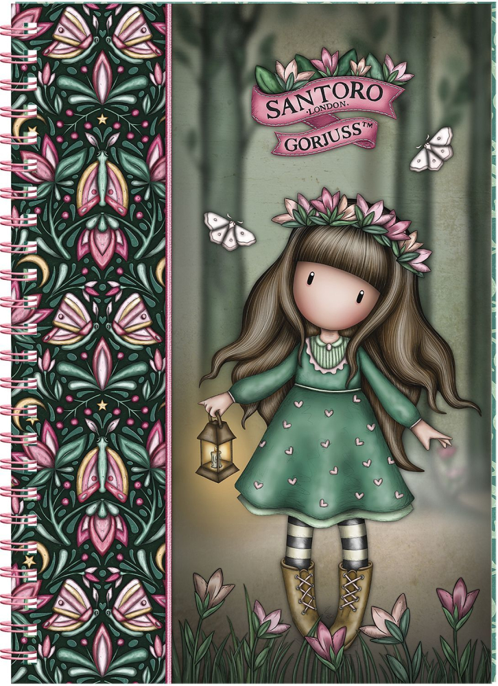 Agenda dictando Santoro Gorjuss In The Forest Woodland Wildflower + 2 semne de carte [2]
