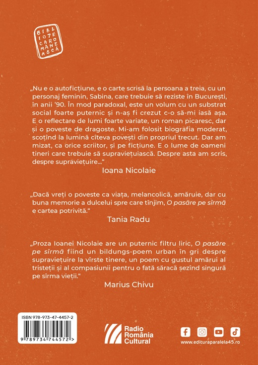O pasare pe sirma - Ioana Nicolaie [2]
