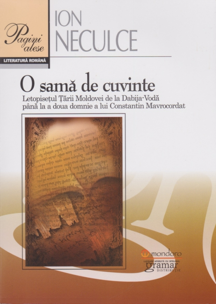 O sama de cuvinte – Ion Neculce [1]