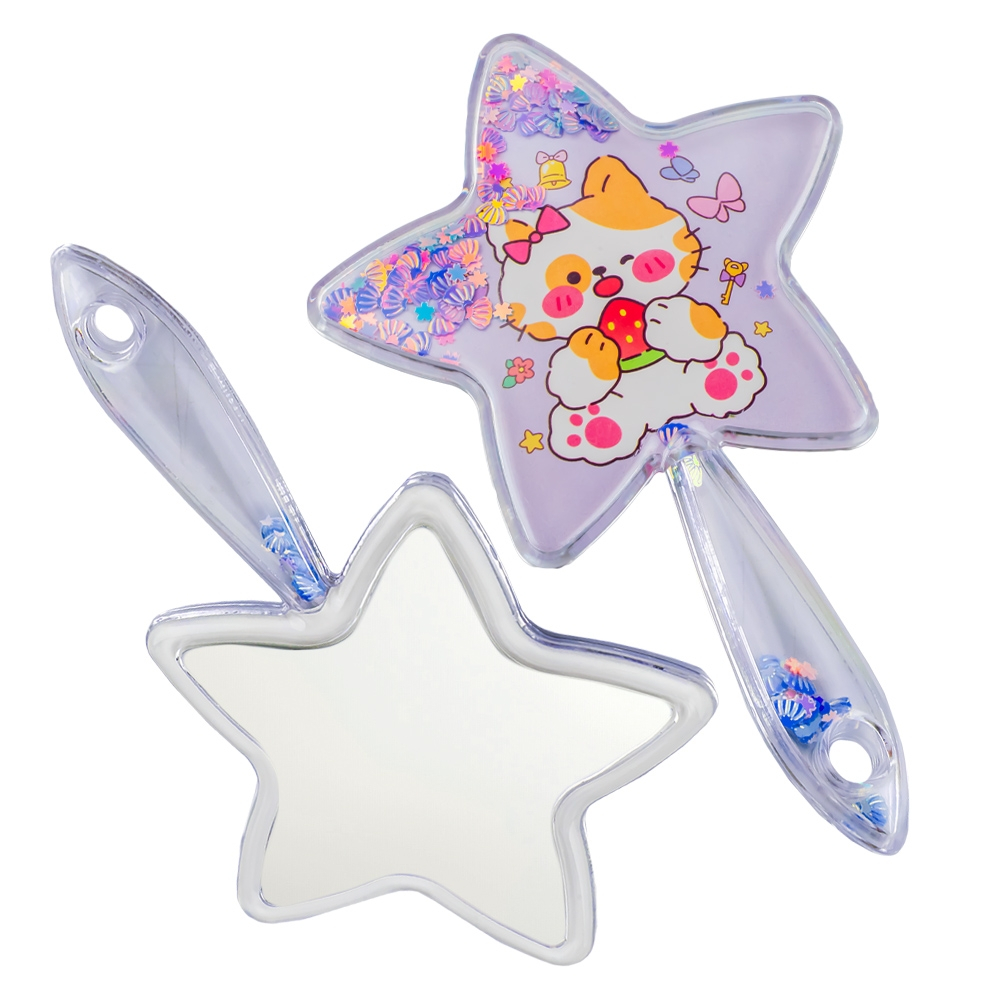 Oglinda stelara cu desene si confetti pentru fetite [4]