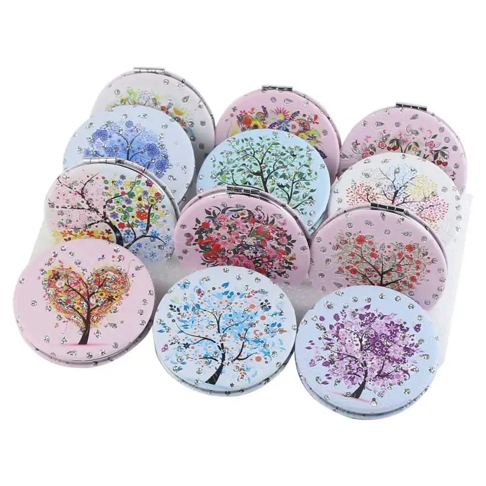 Oglinda rotunda cu sclipici copac 7cm [2]