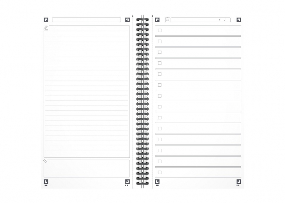 Organizator Oxford Task Manager Zilnic, 115 file, hartie Optik 90g/mp, spira dubla [2]