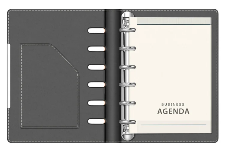 Agenda organizer A6 cu 6 inele navy [3]