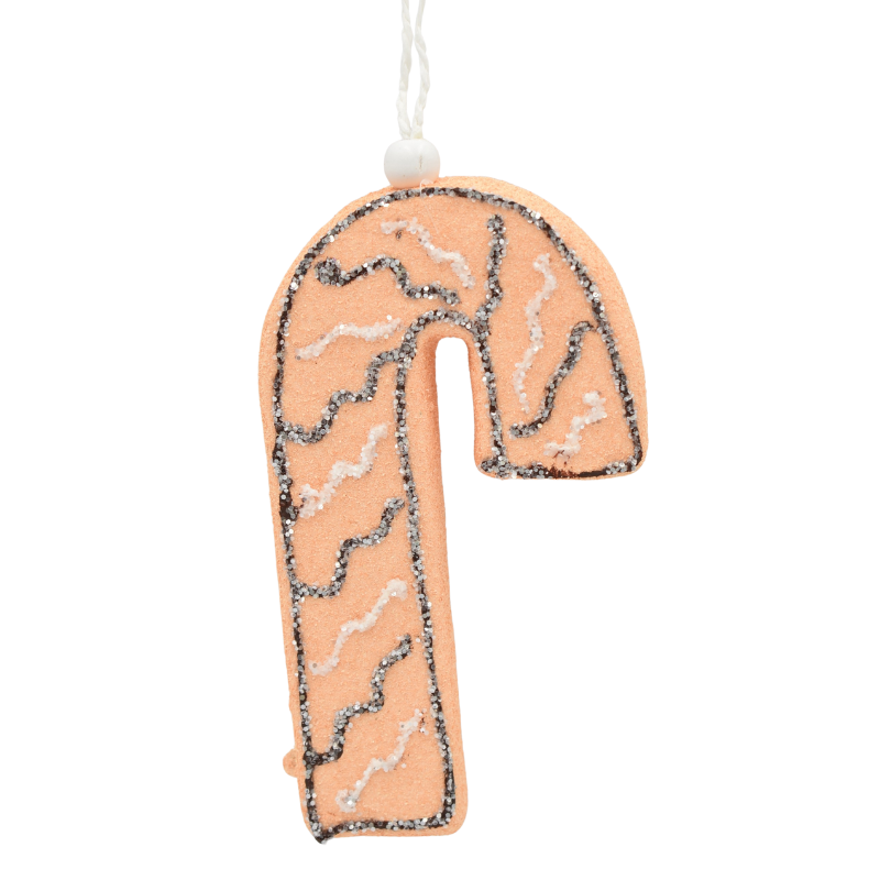 Ornament baston portocaliu din polistiren 15x8 cm [1]