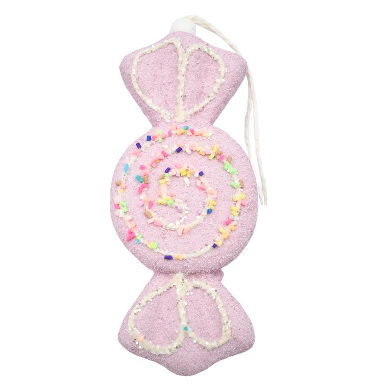 Ornament bomboana polistiren roz [1]